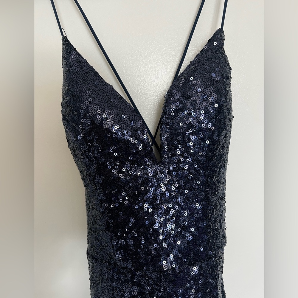 Hello Molly blue sequin mini dress
